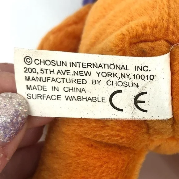 Chosun RARE Orange Halloween Bear Purple Witch Hat Plush Teddy Holiday - Picture 5 of 7